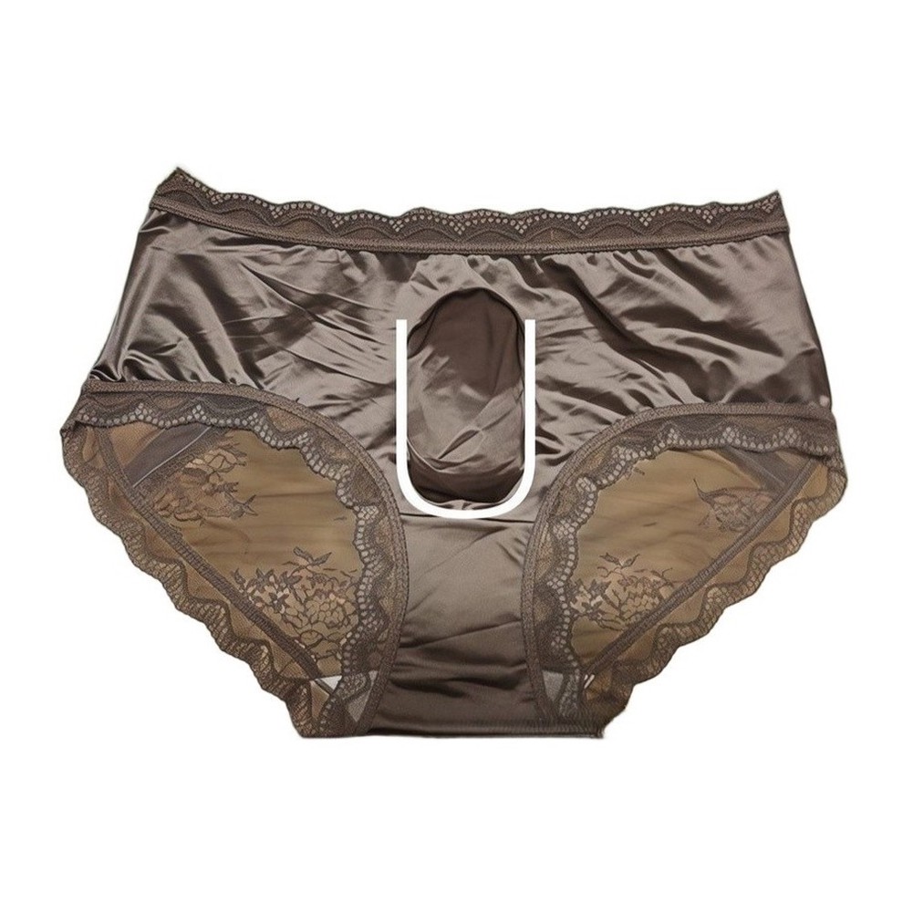 Pouch Boxer Pouch - Erkek Saten Dantel Dikişsiz Buz İpek