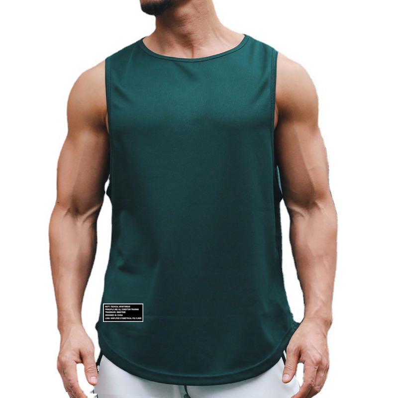 Sleeveless Undershirt - Erkekler Spor Salonu Atletleri Vücut Geliştirme